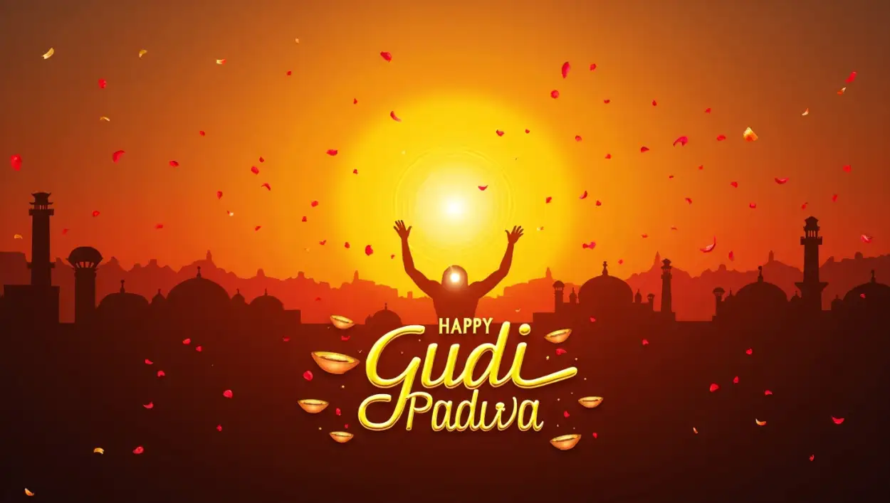 Traditional Marathi Gudi Padwa greeting cards