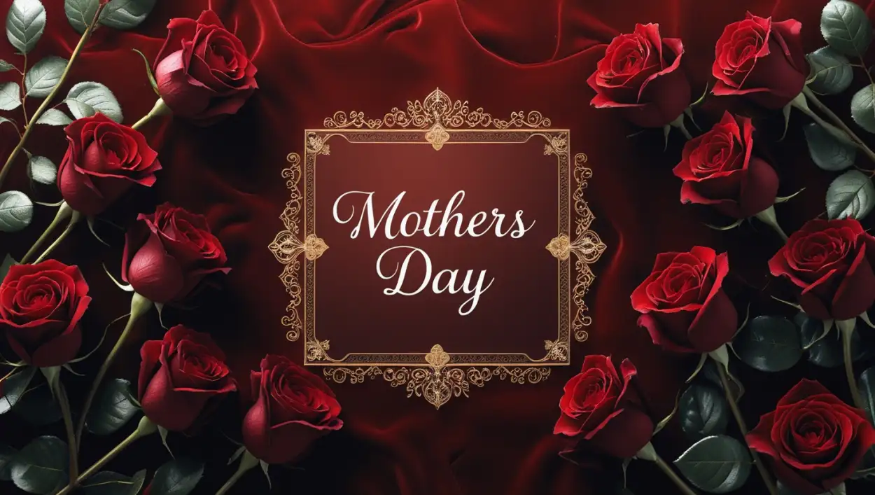 Traditional mehndi-style Mothers Day background
