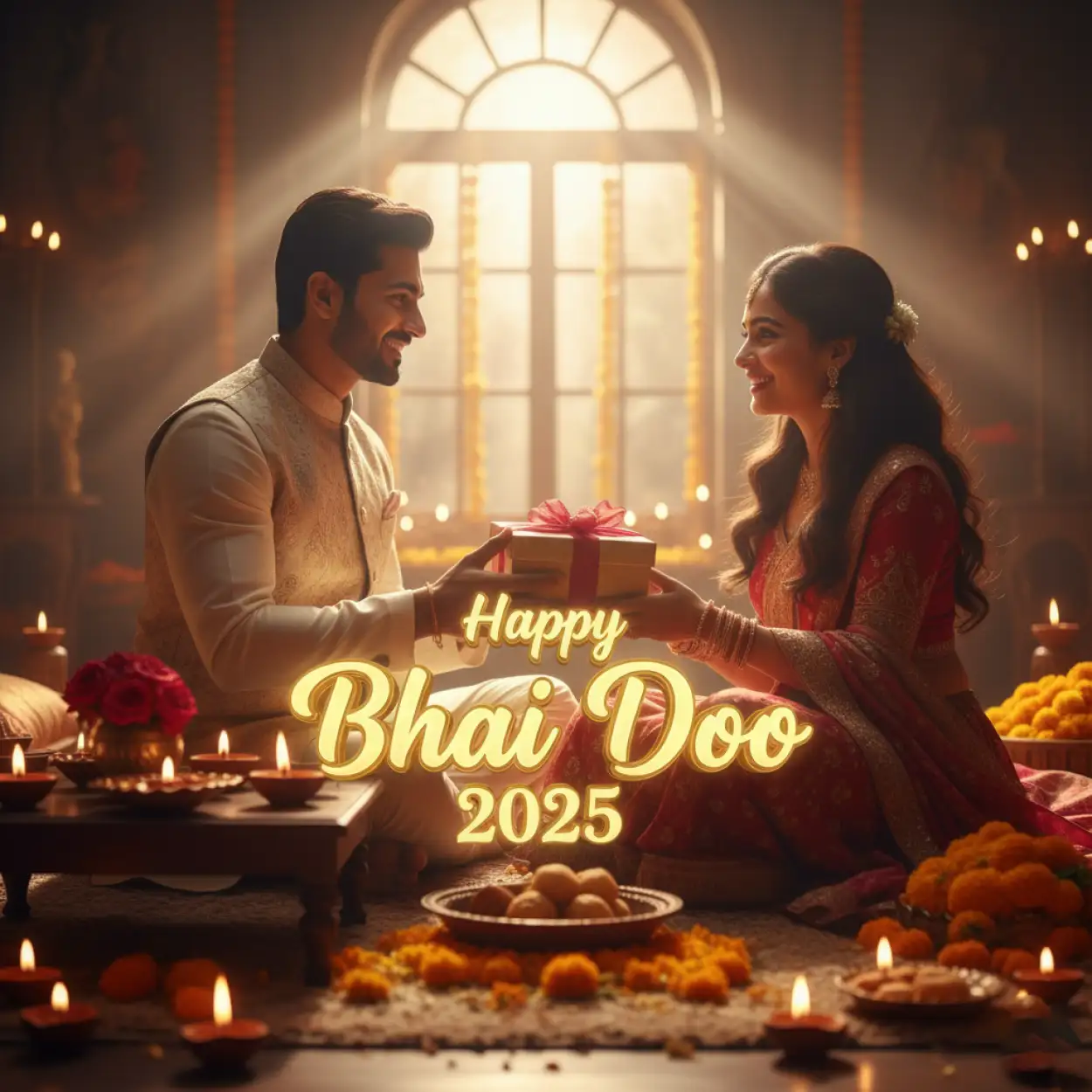 trendy happy bhai dooj 2025 wishes with emojis
