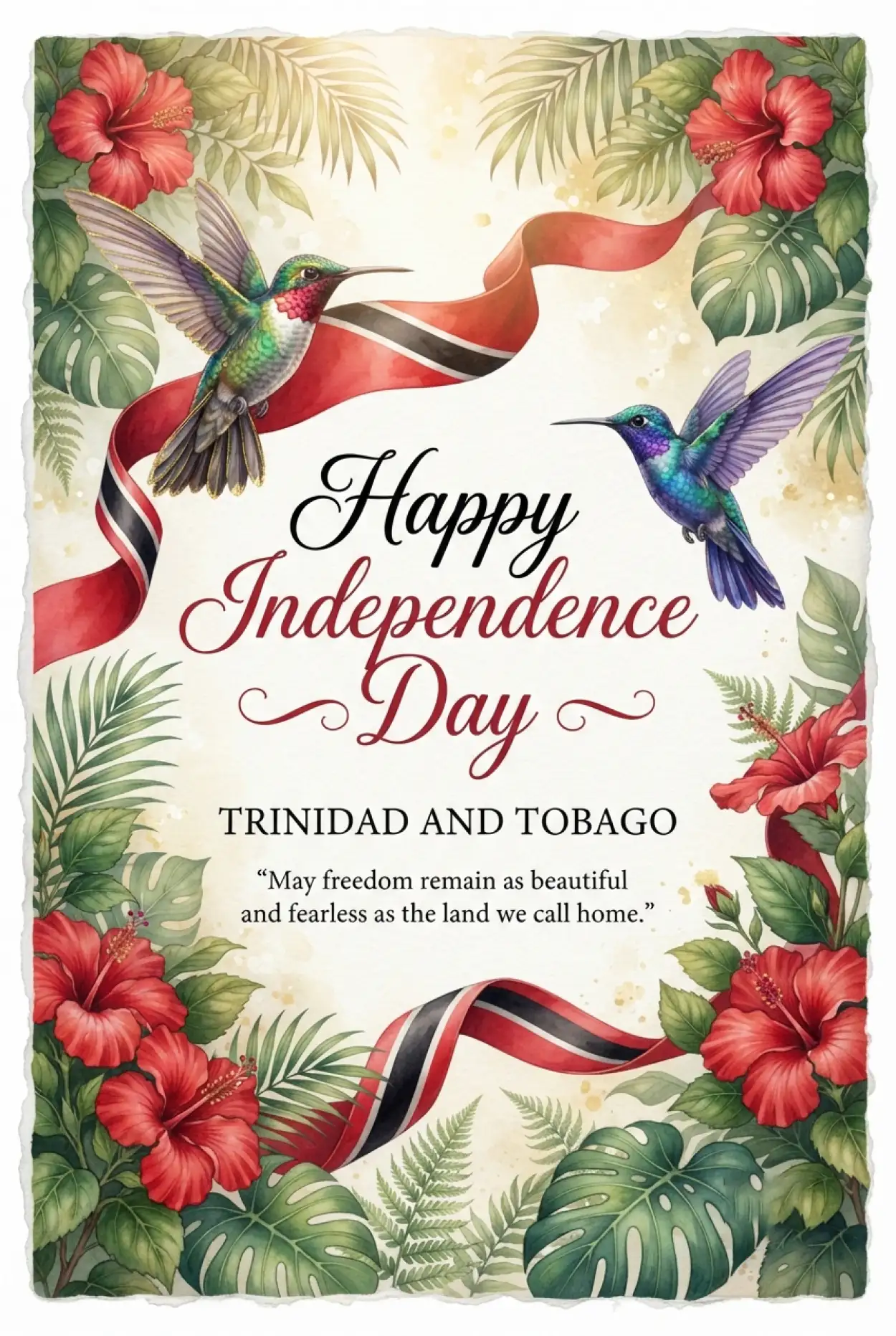 Free Download Trinidad And Tobago Independence Day 2026 Greetings - High Quality Trinidad And Tobago Independence Day 2026 Image