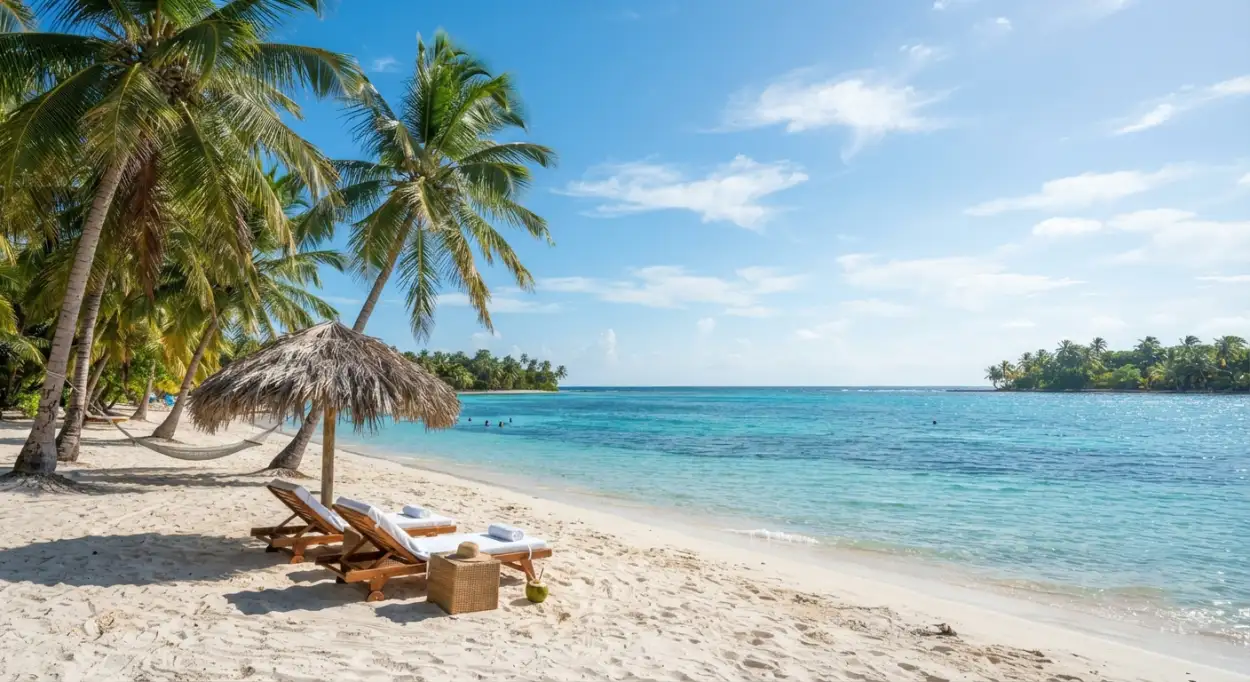 Free Download Tropical Beach Scene Background - High Quality Tropical Summer Background Background Image