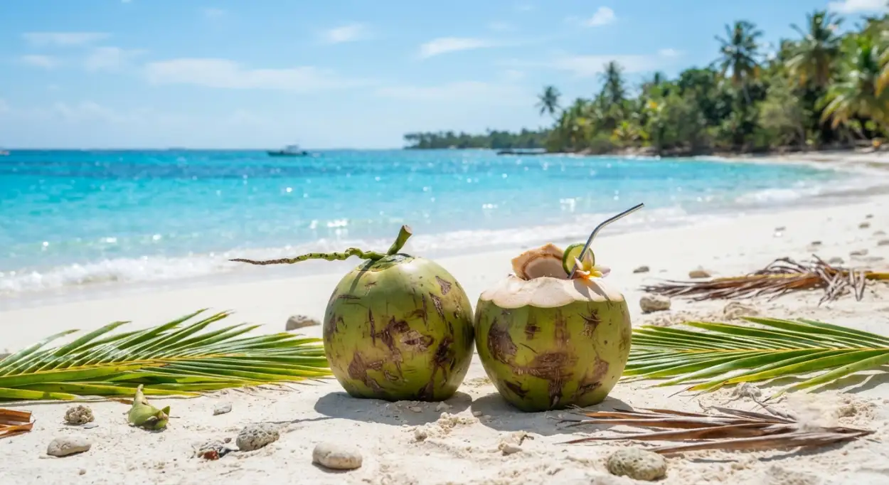 Free Download Tropical Coconut Background - High Quality Tropical Summer Background Background Image