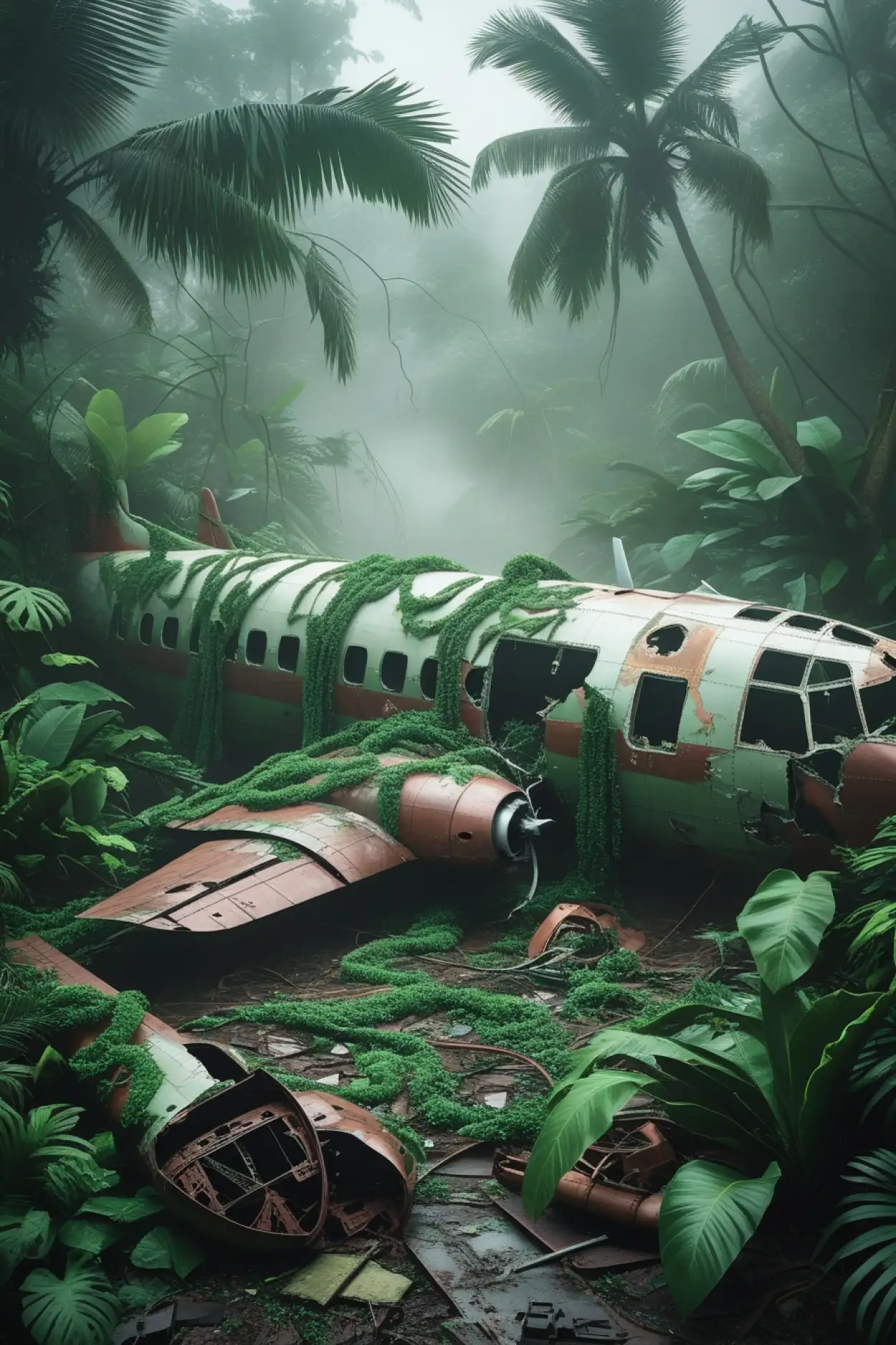 Free Download Tropical Island Plane Wreckage Background - High Quality Plane Crash Background Background