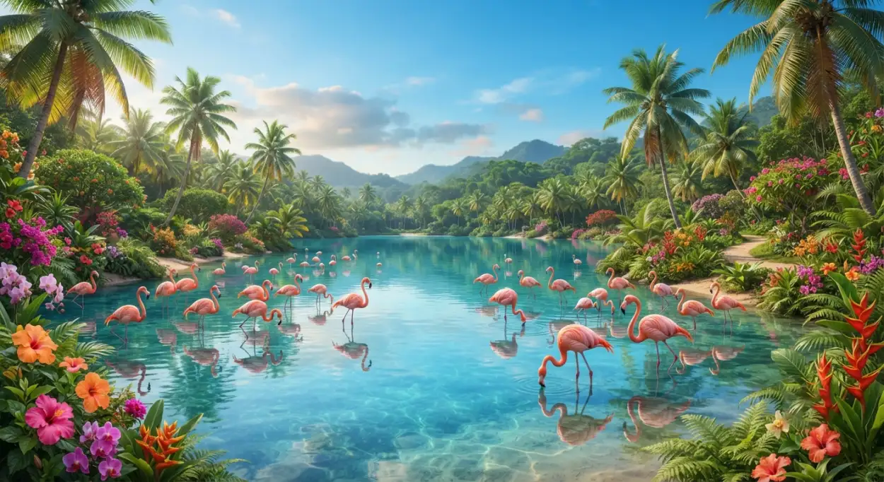 Free Download Tropical Island Scenery Background - High Quality Tropical Summer Background Background Image