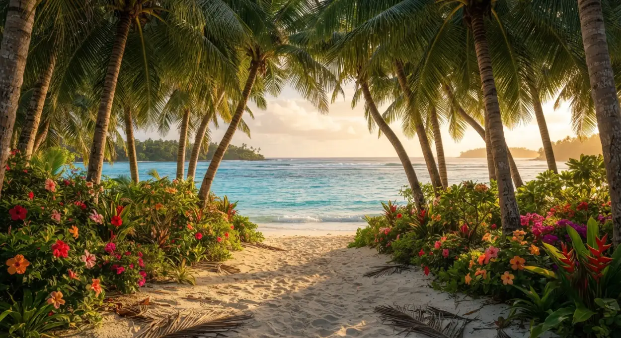 Free Download Tropical Palm Tree Background - High Quality Tropical Summer Background Background Image