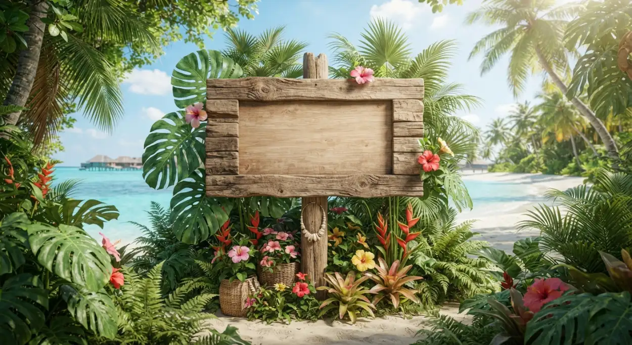 Free Download Tropical Summer Banner Background - High Quality Tropical Summer Background Background Image