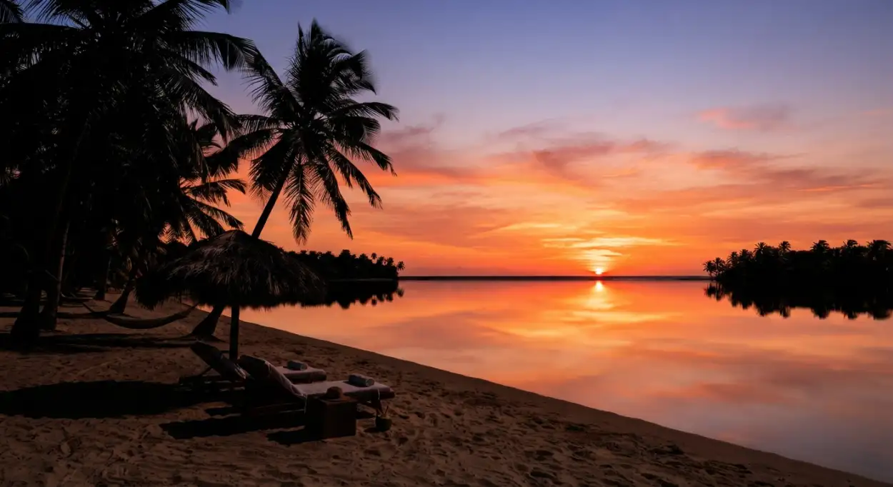 Free Download Tropical Sunrise Background - High Quality Tropical Summer Background Background Image