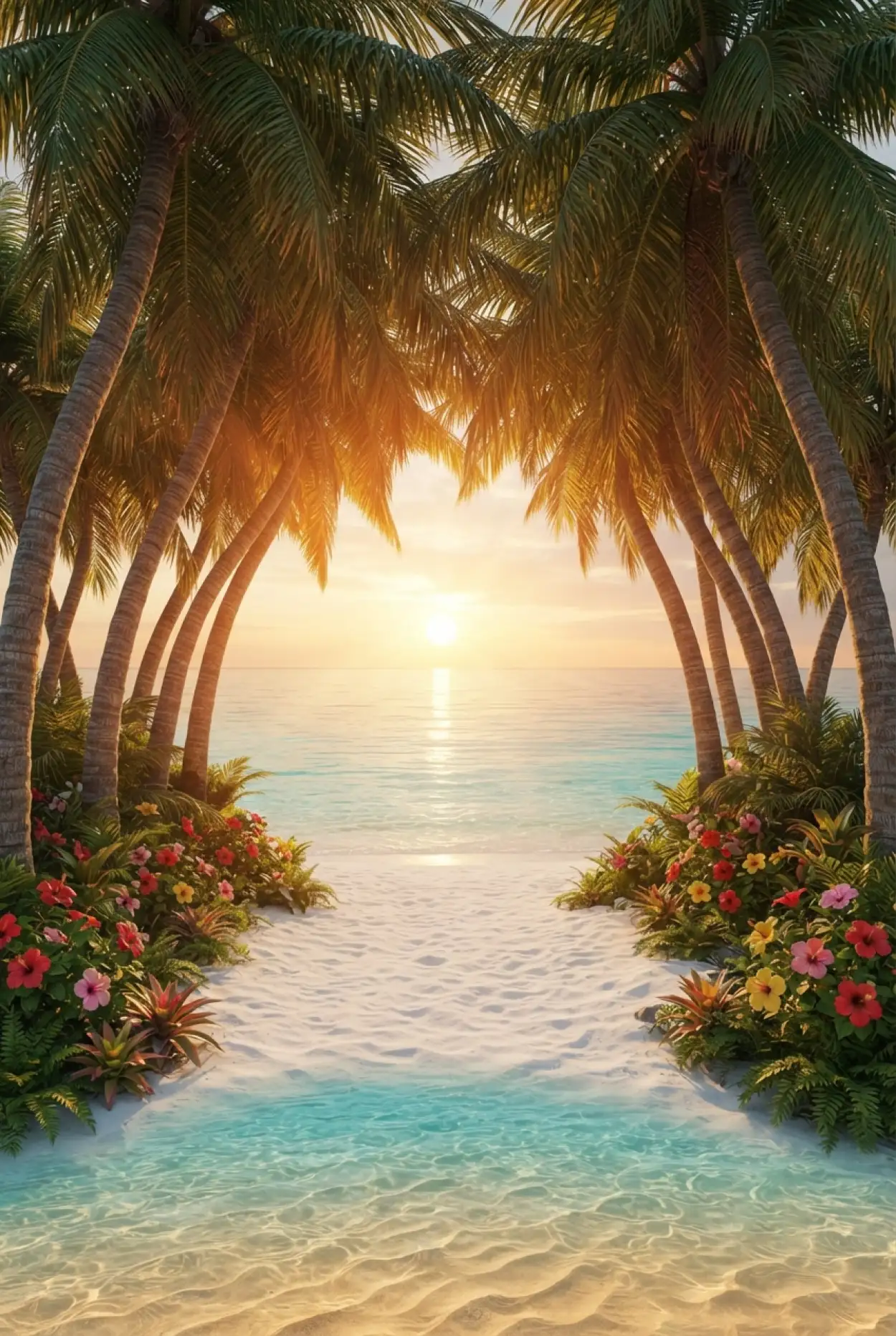 Free Download Tropical Vacation Poster Background - High Quality Tropical Summer Background Background Image