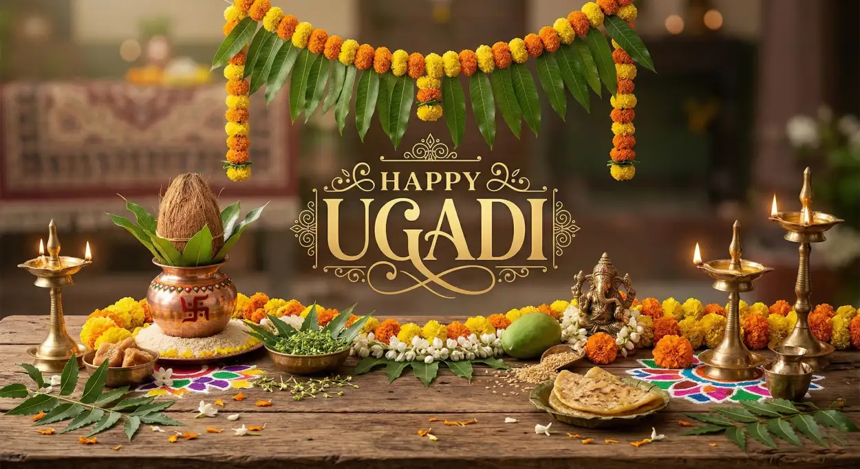 Free Download Ugadi Festival Greeting Images Hd - High Quality Happy Ugadi Image