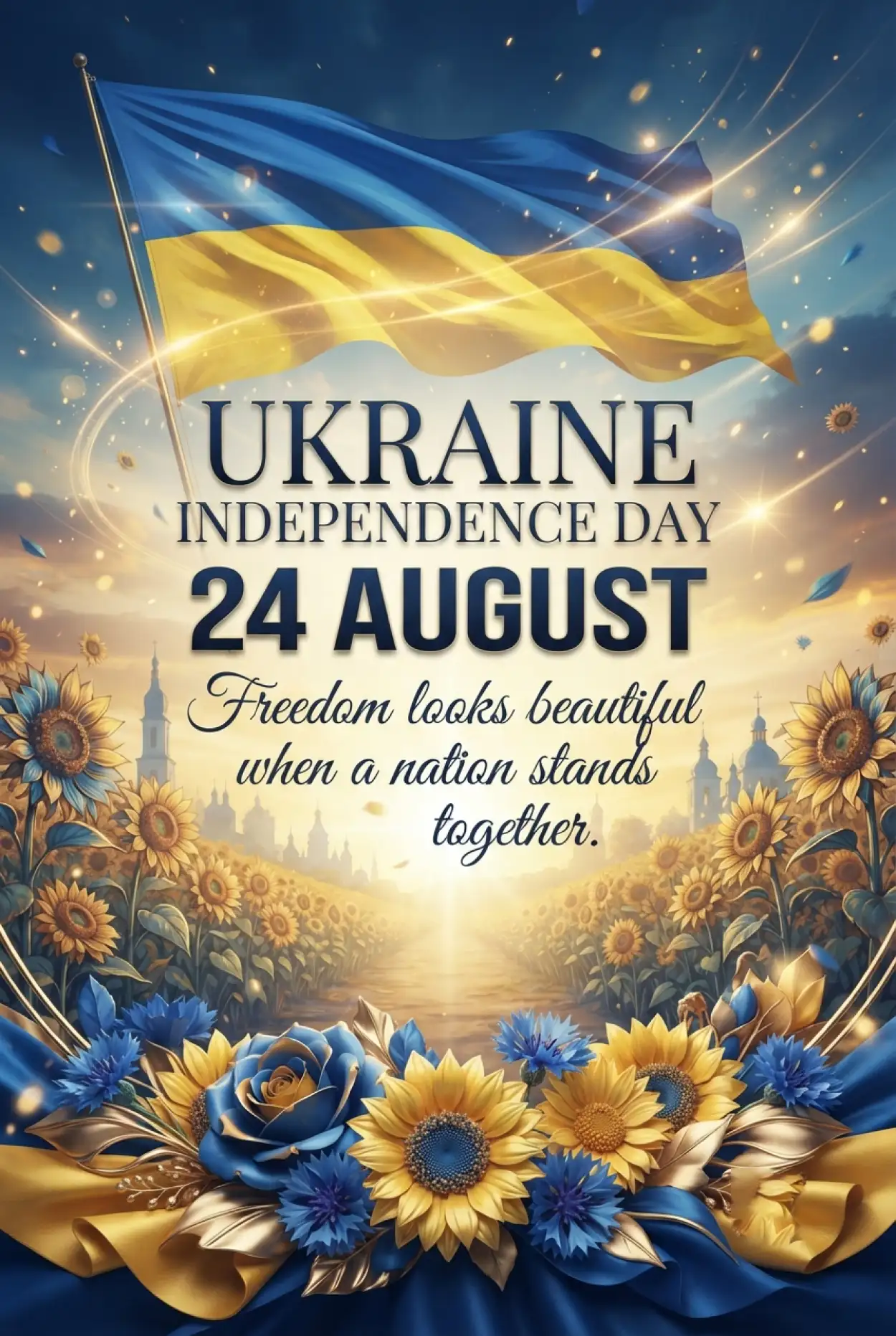 Free Download Ukraine Independence Day 2026 Canva Ideas - High Quality Ukraine Independence Day 2026 Image