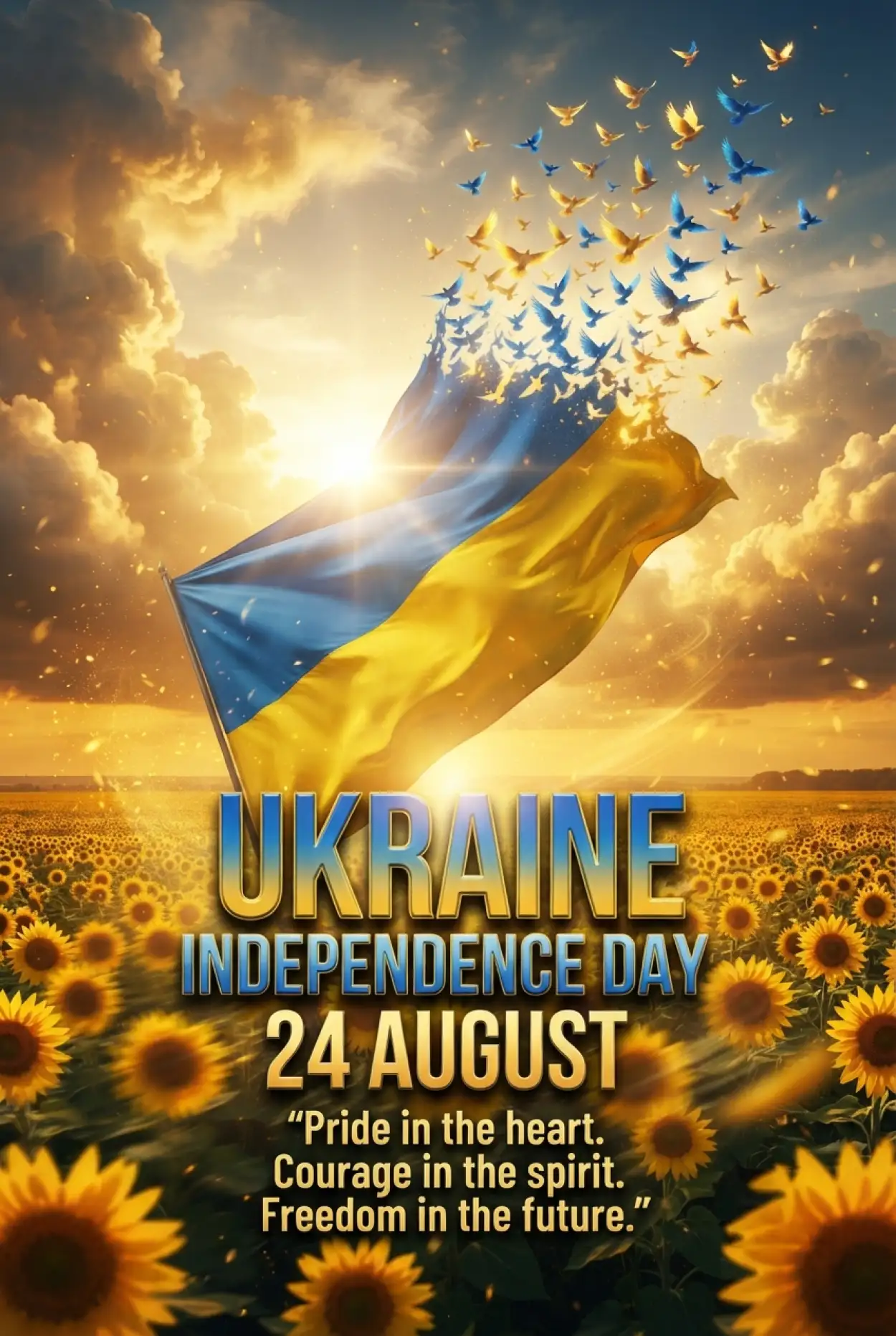 Free Download Ukraine Independence Day 2026 Social Media Profile Picture Design - High Quality Ukraine Independence Day 2026 Image