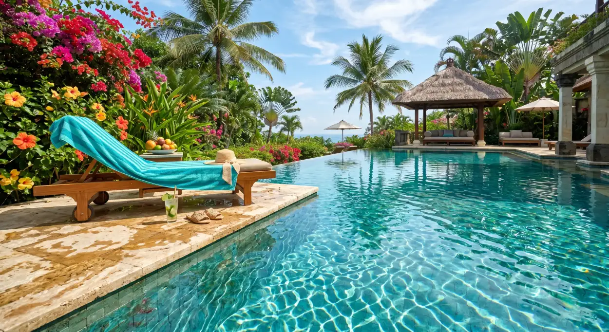 Free Download Ultra Vibrant Summer Background With Tropical Paradise - High Quality Summer Background Background Image