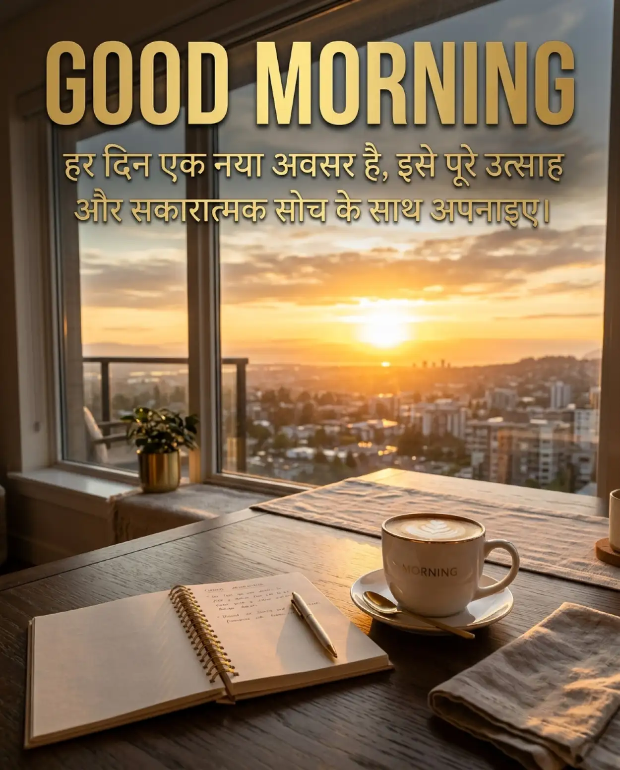 Free Download Unique Good Morning Quotes Hindi - High Quality Good Morning Motivational Quotes Hindi Image