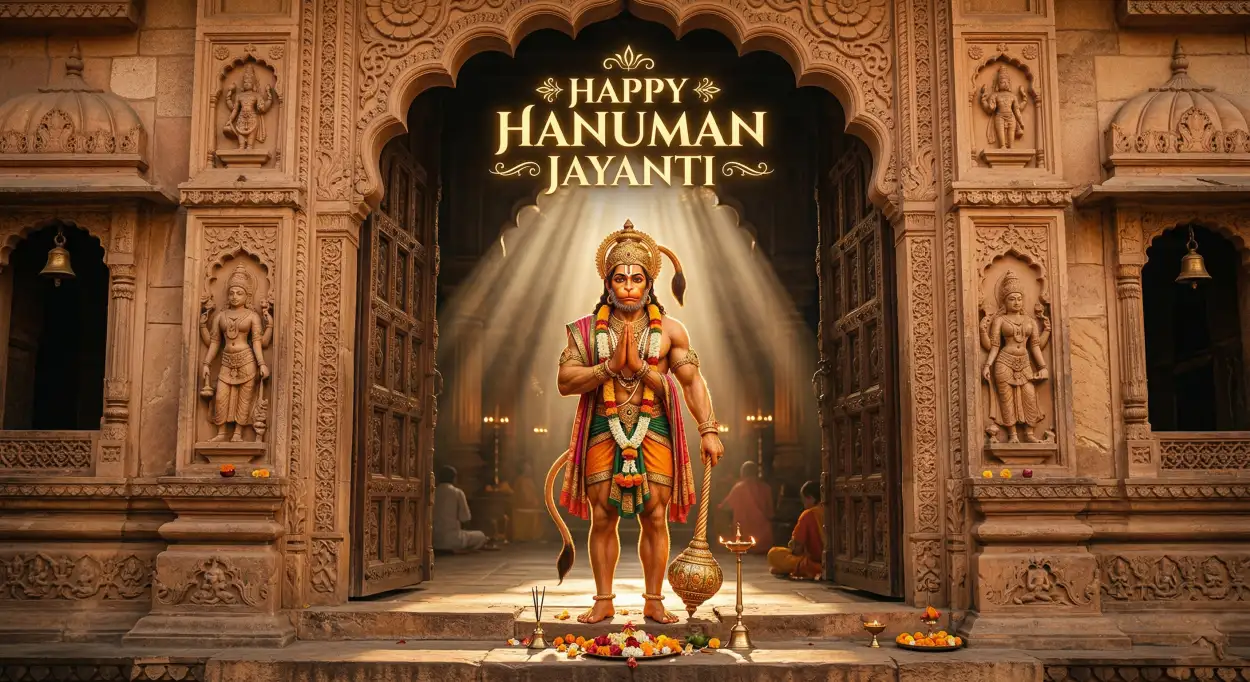 Free Download Unique Hanuman Jayanti Wishes For Social Media Sharing - High Quality Hanuman Jayanti Wishes Image