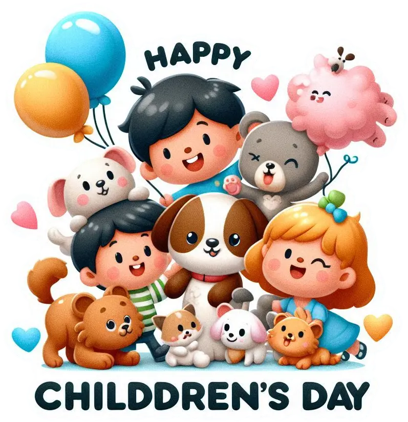 unique happy childrens day png designs