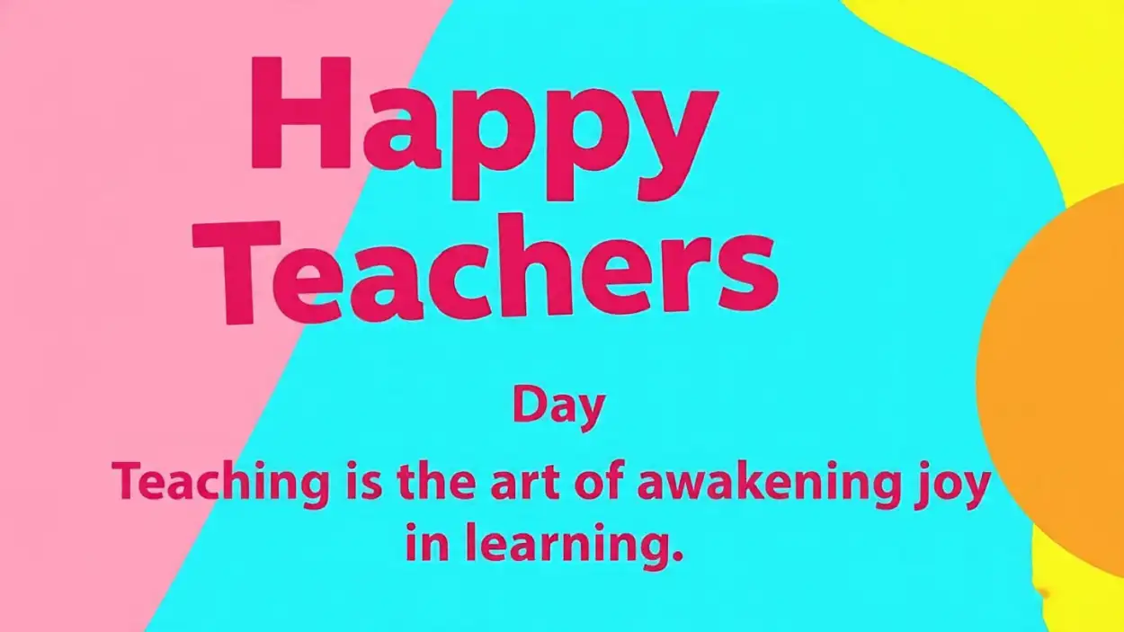 Unique Happy Teachers Day vector illustration free download