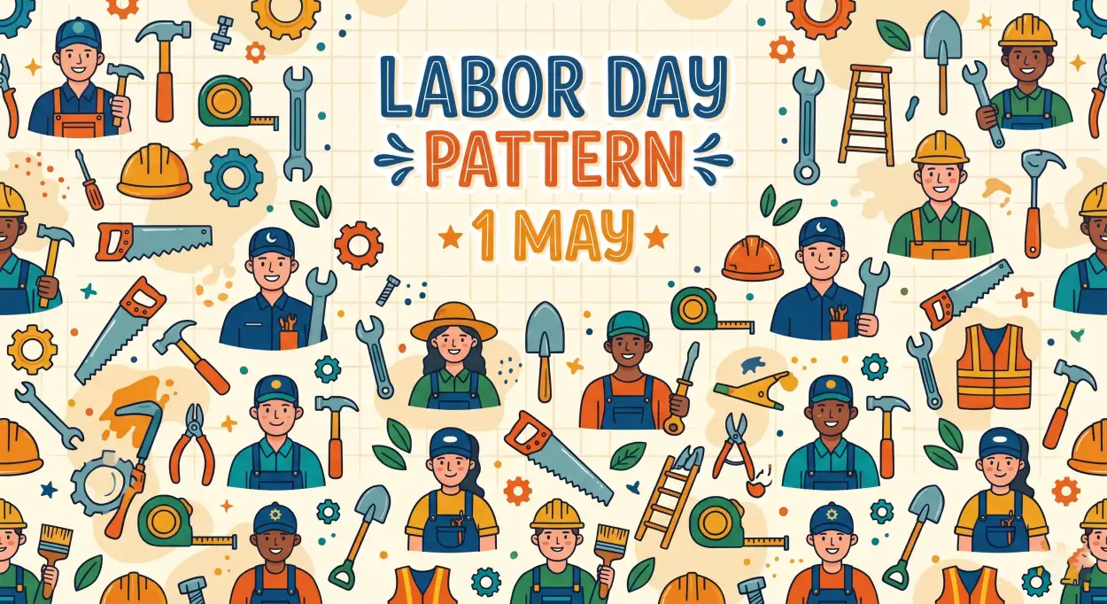 Free Download Unique Labor Day Design Images - High Quality International Labor Day Wishes 2026 Image