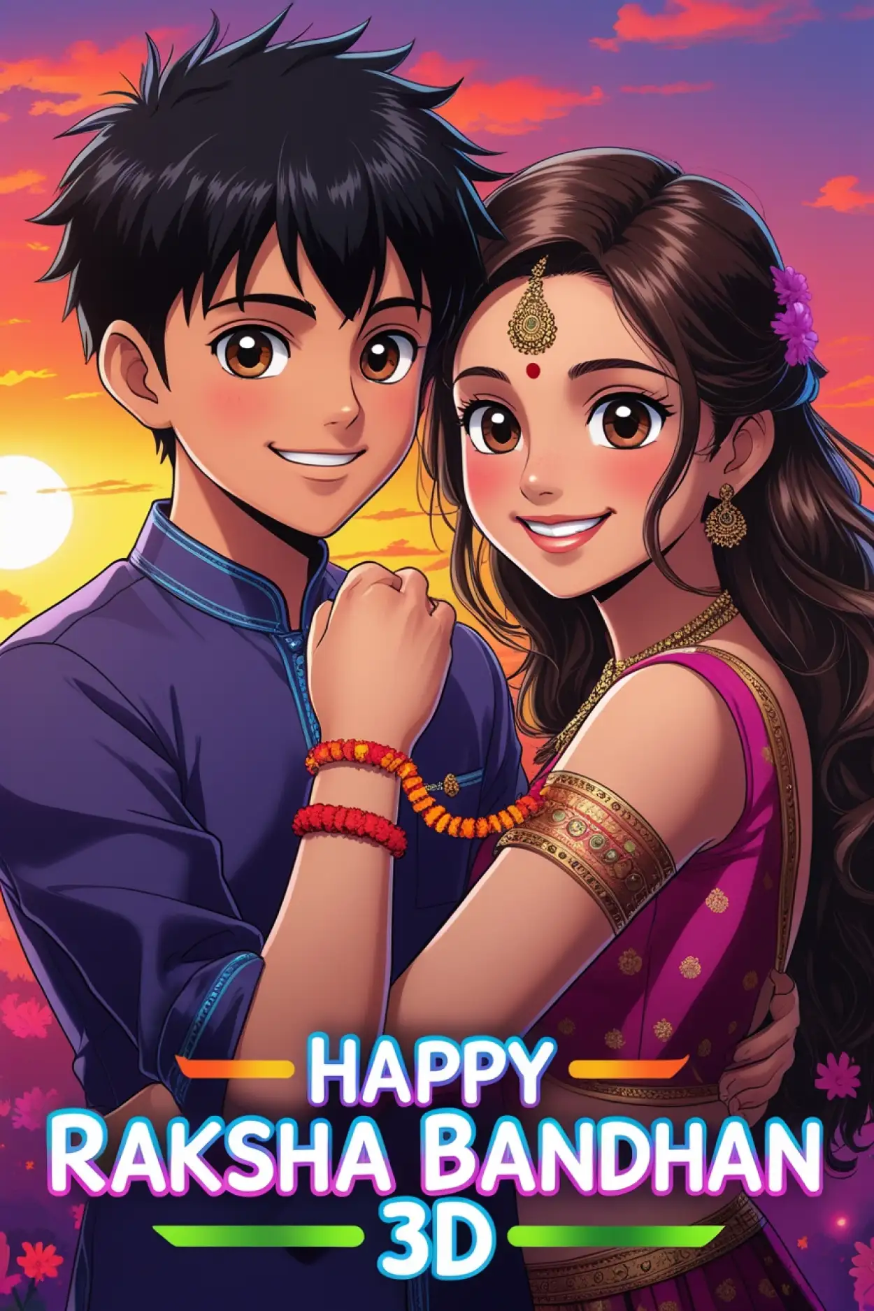 Free Download Unique Raksha Bandhan Wishes For Toddlers - High Quality Happy Raksha Bandhan Wishes For Children Background