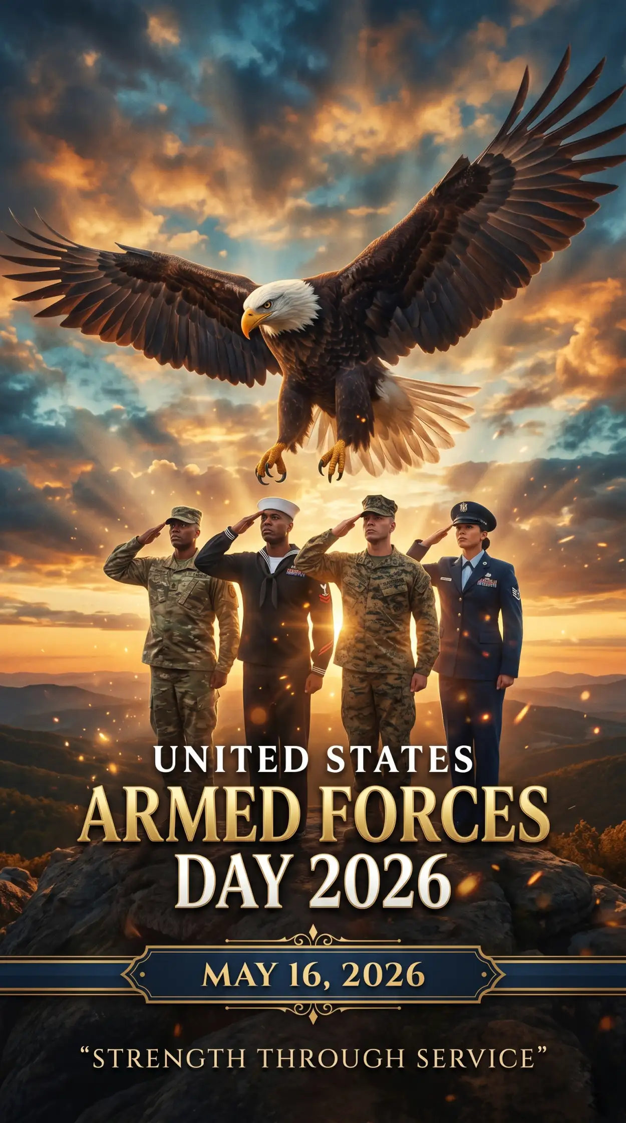 Free Download United States Armed Forces Day 2026 American Eagle Wallpaper - High Quality United States Armed Forces Day 2026 Image