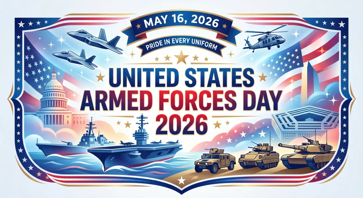 Free Download United States Armed Forces Day 2026 Creative Patriotic Flyer - High Quality United States Armed Forces Day 2026 Image