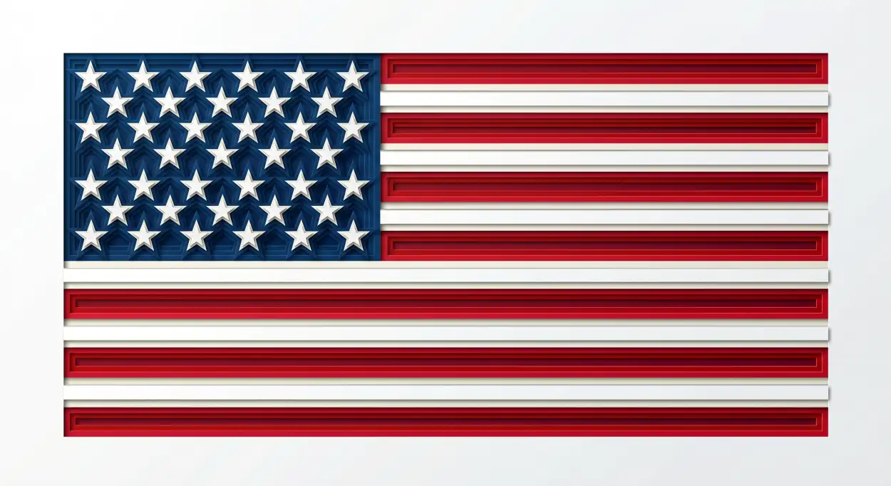 Free Download United States Flag Artwork For National Pride Social Media Content - High Quality Usa Flag Image