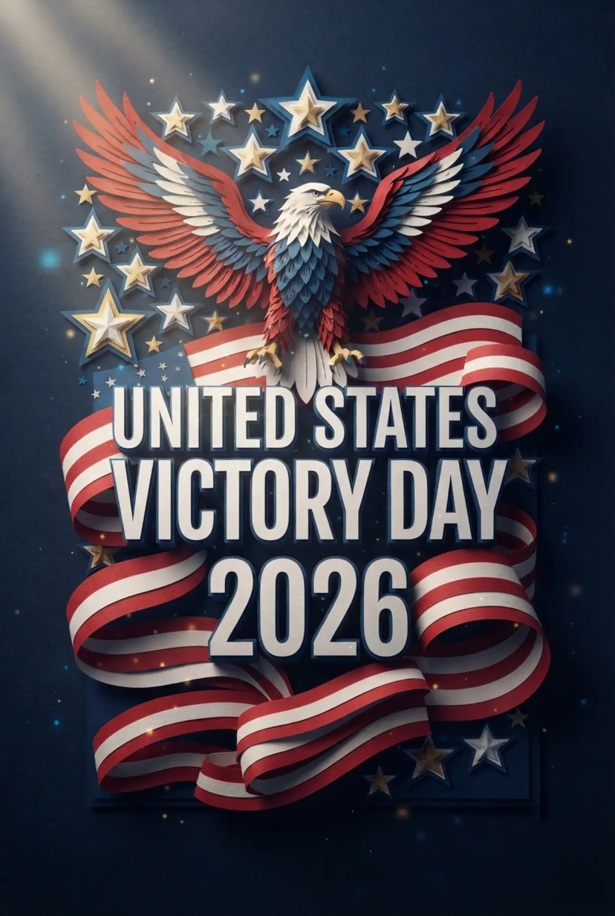 Free Download United States Victory Day 2026 Celebration Banner Design - High Quality United States Victory Day 2026 Image