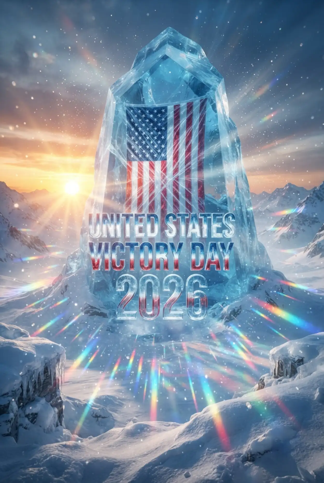 Free Download United States Victory Day 2026 Festive American Flag Design - High Quality United States Victory Day 2026 Image