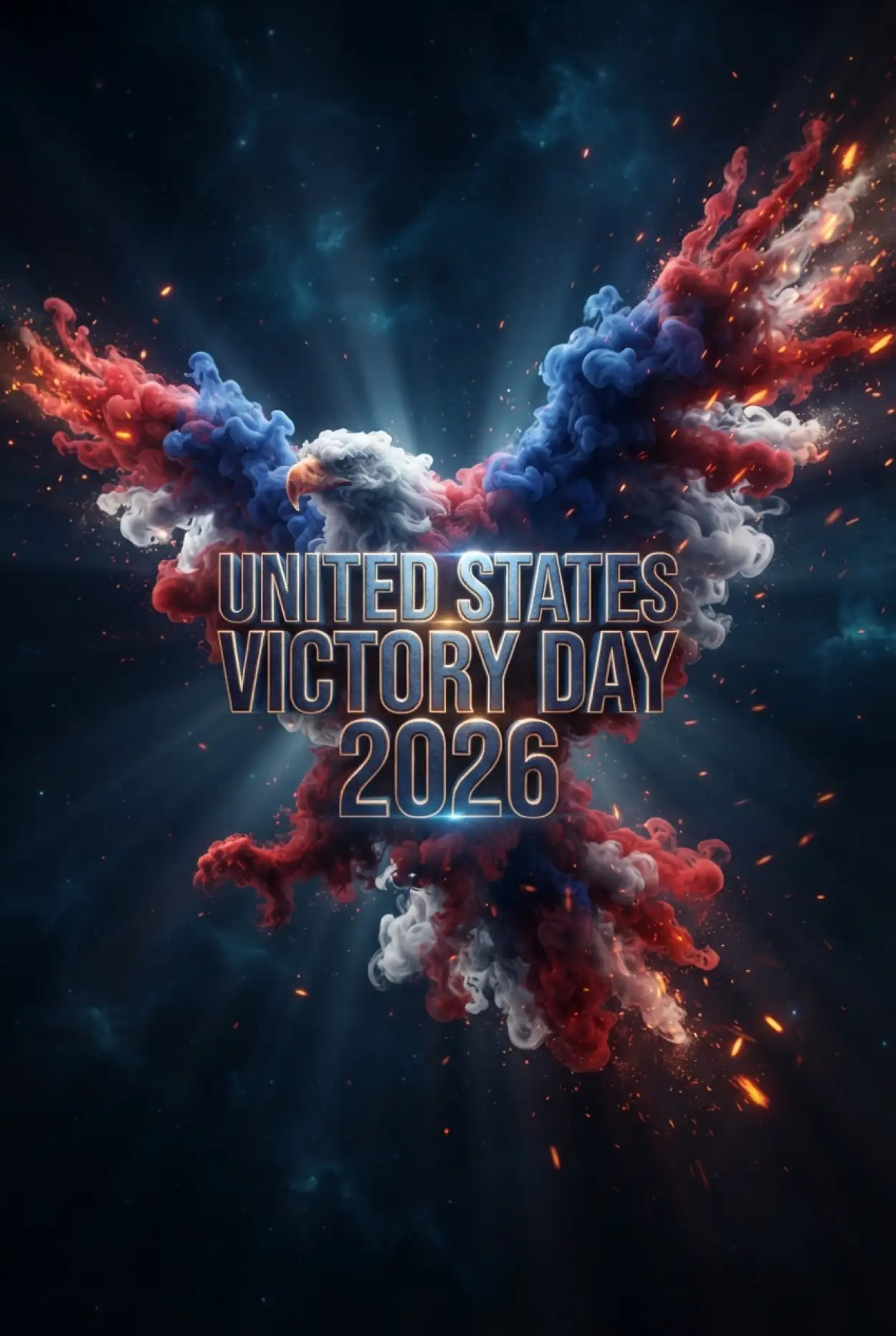 Free Download United States Victory Day 2026 Patriotic Graphic Design - High Quality United States Victory Day 2026 Image