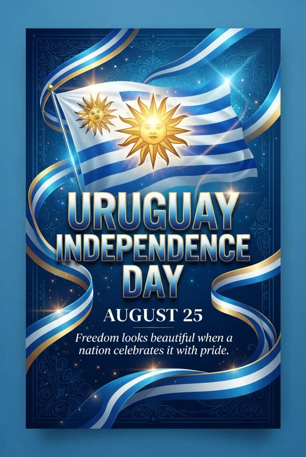 Free Download Uruguay Independence Day 2026 Patriotic Celebration Ideas - High Quality Uruguay Independence Day 2026 Image