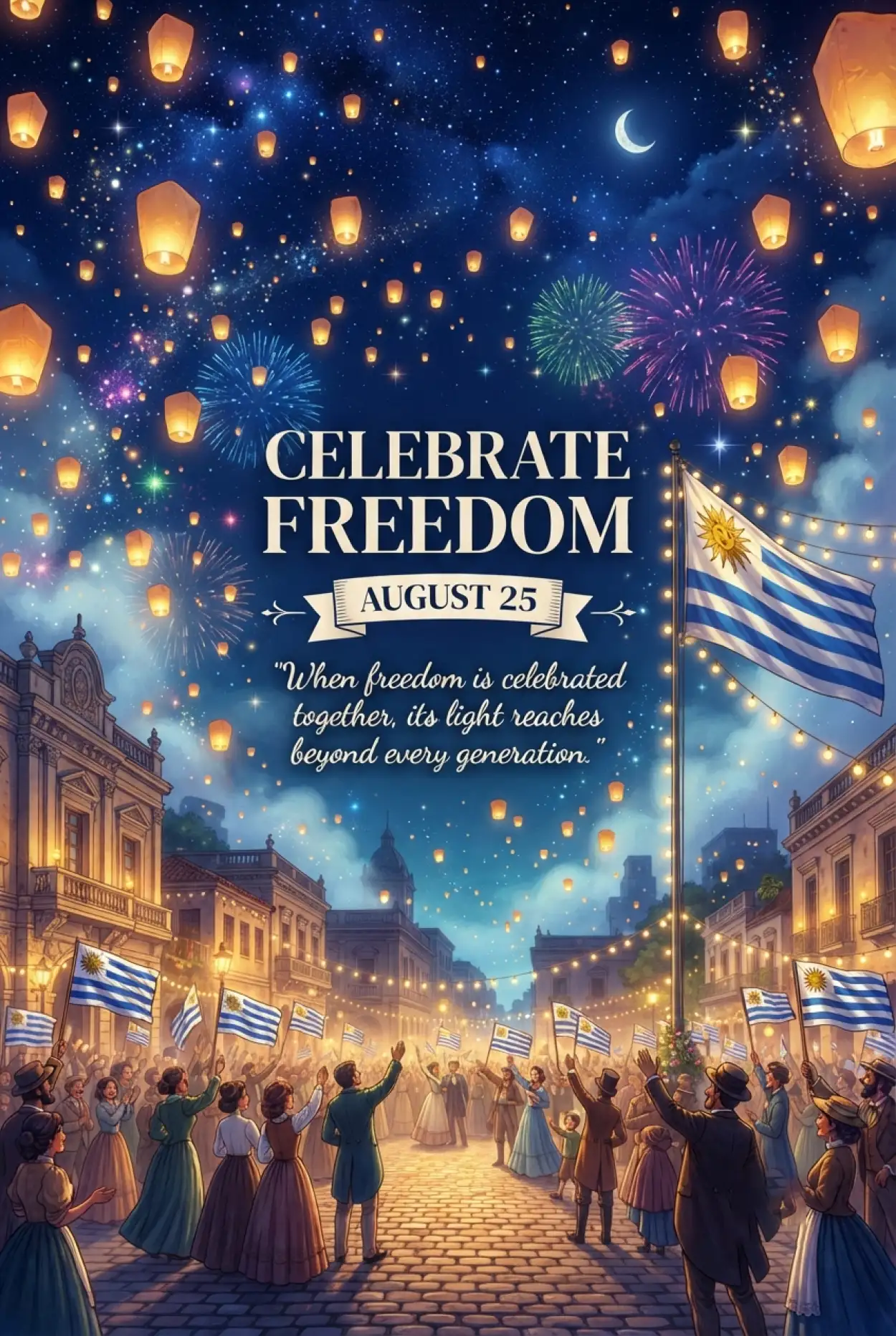 Free Download Uruguay Independence Day 2026 Special Celebration Messages - High Quality Uruguay Independence Day 2026 Image
