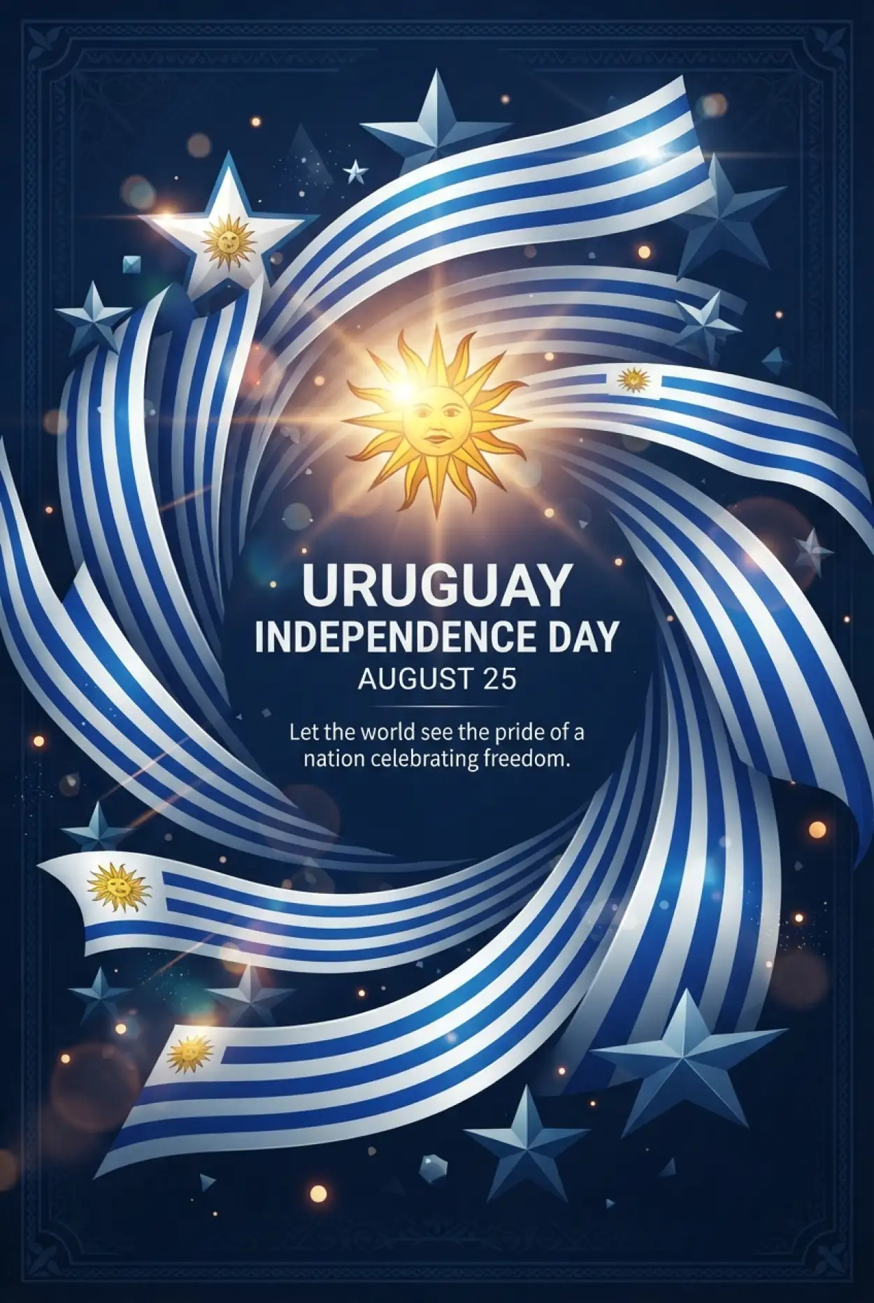 Free Download Uruguay Independence Day Greetings - High Quality Uruguay Independence Day 2026 Image