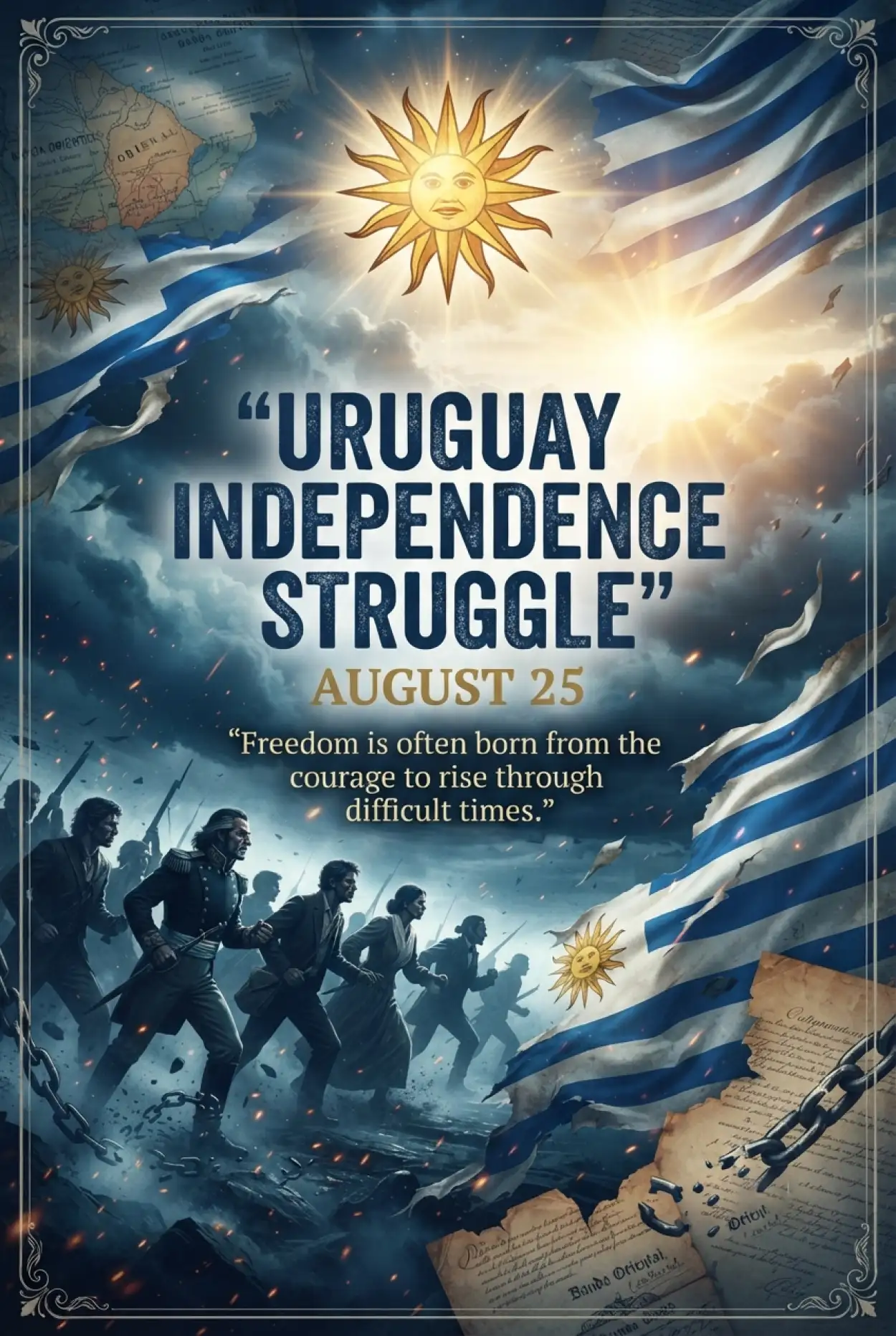 Free Download Uruguay Independence Struggle - High Quality Uruguay Independence Day 2026 Image