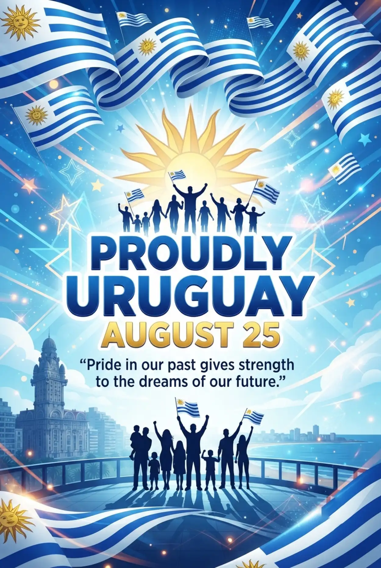 Free Download Uruguay National Day Wishes - High Quality Uruguay Independence Day 2026 Image