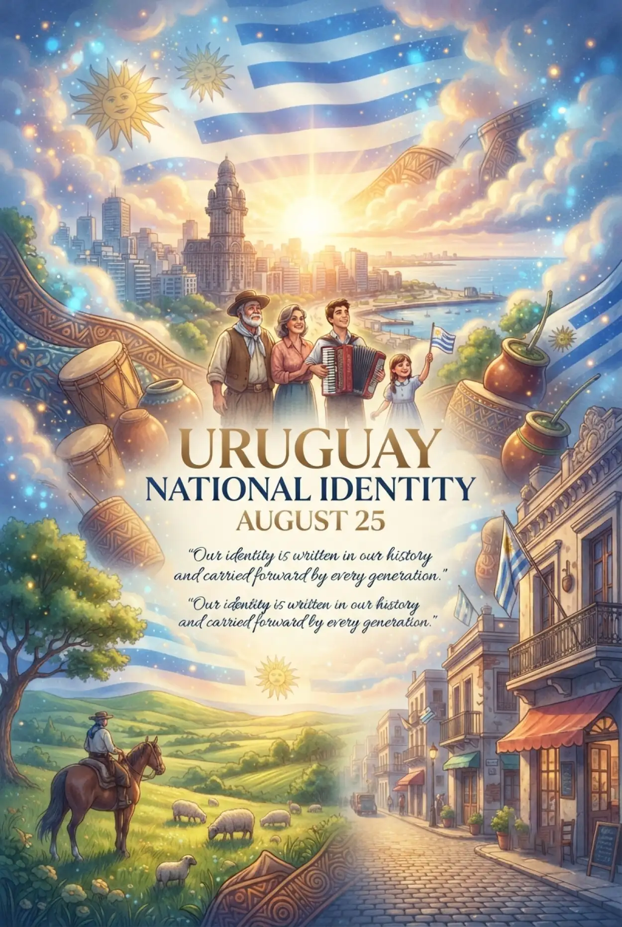 Free Download Uruguay National Holiday August 25 2026 - High Quality Uruguay Independence Day 2026 Image
