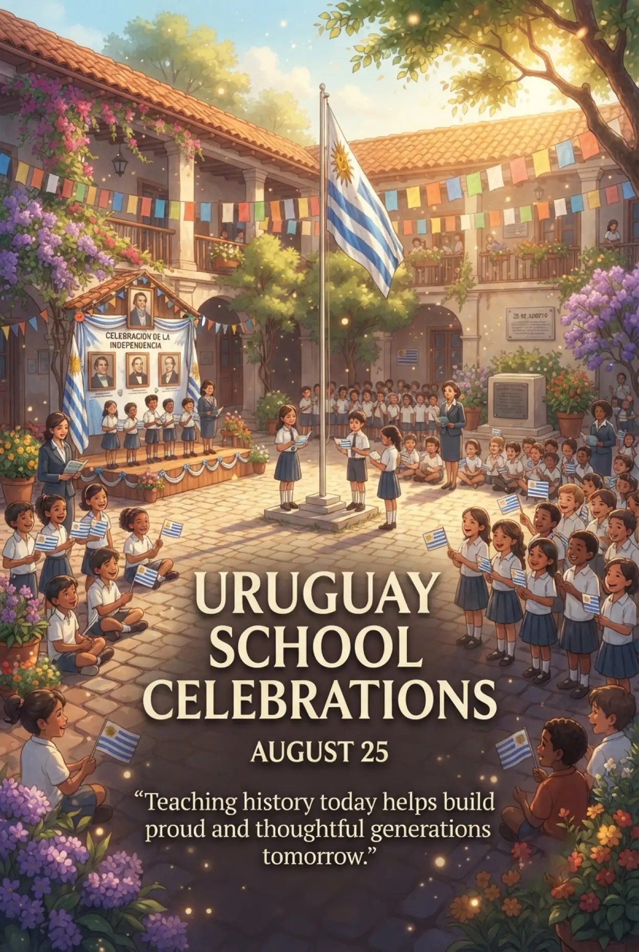 Free Download Uruguay School Celebrations - High Quality Uruguay Independence Day 2026 Image