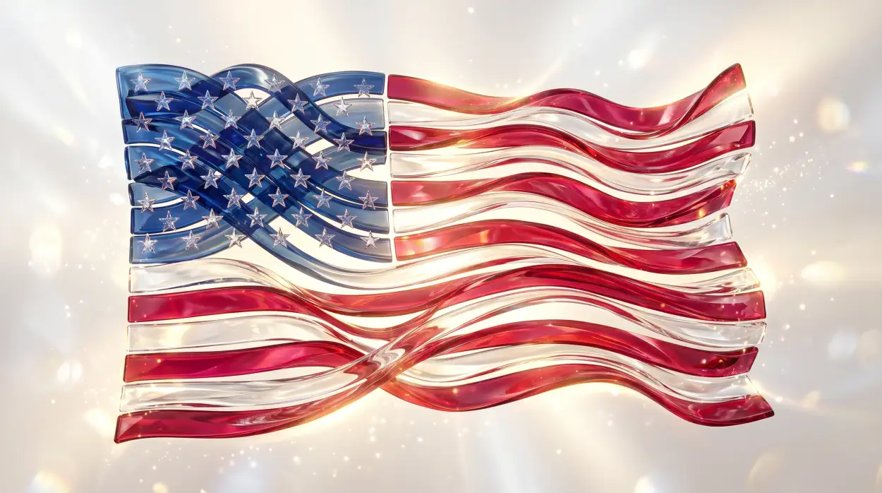 Free Download Usa Flag Digital Artwork For Patriotic Greeting Cards - High Quality Usa Flag Image