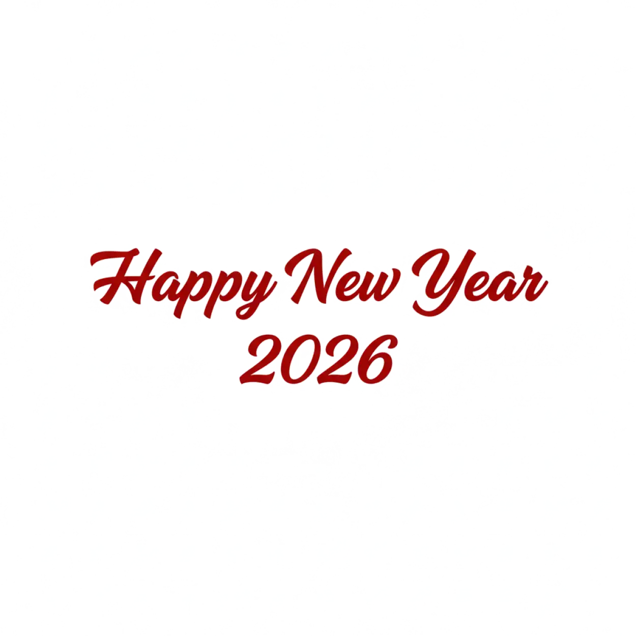 happy new year 2026 png text 4k