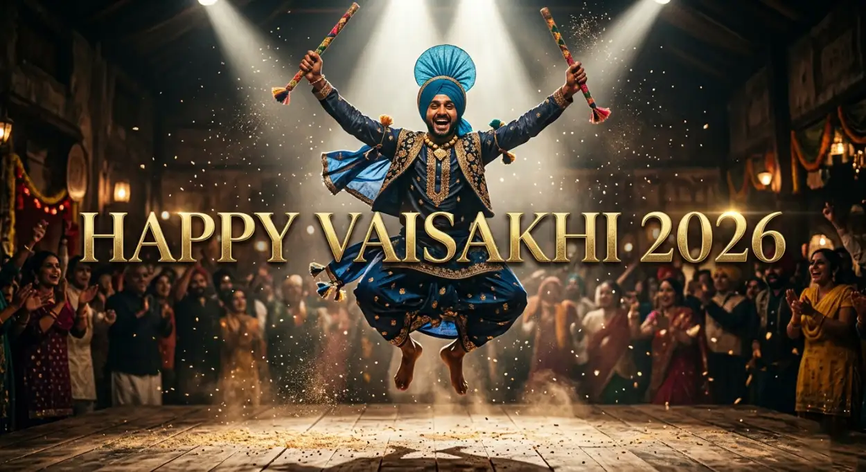 Free Download Vaisakhi 2026 Wishes Captions For Reels - High Quality Happy Vaisakhi 2026 Wishes Image