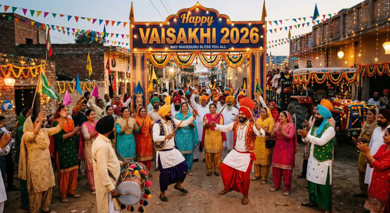 Free Download Vaisakhi 2026 Wishes Festive Messages - High Quality Happy Vaisakhi 2026 Wishes Image