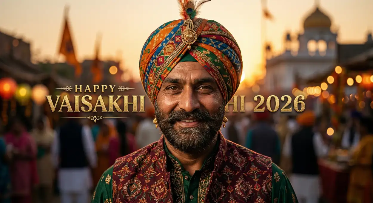 Free Download Vaisakhi 2026 Wishes For Dp Captions - High Quality Happy Vaisakhi 2026 Wishes Image