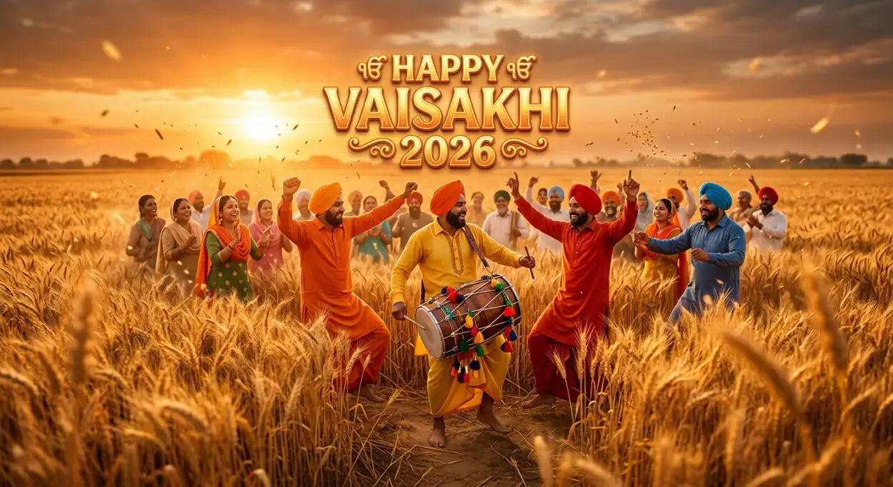 Free Download Vaisakhi 2026 Wishes For Youtube Description - High Quality Happy Vaisakhi 2026 Wishes Background Image