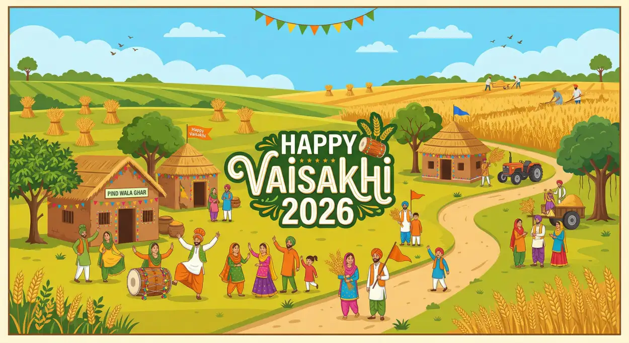 Free Download Vaisakhi 2026 Wishes In English For Whatsapp - High Quality Happy Vaisakhi 2026 Wishes Image