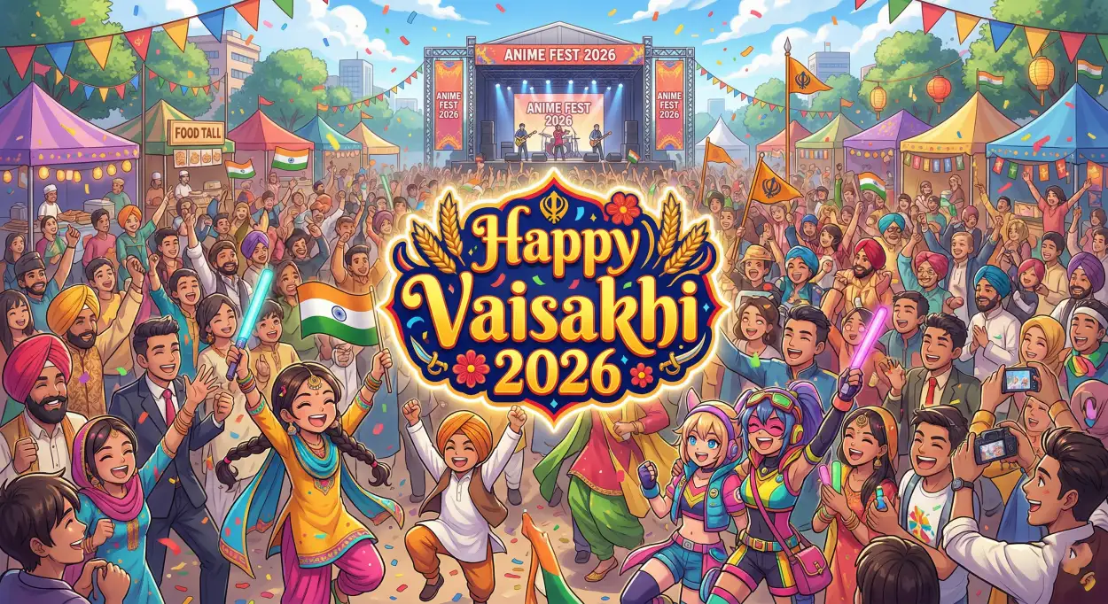 Free Download Vaisakhi 2026 Wishes In Hindi - High Quality Happy Vaisakhi 2026 Wishes Image
