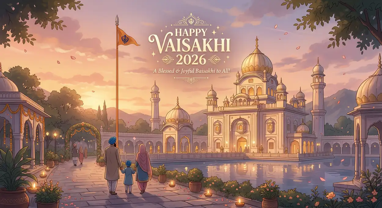Free Download Vaisakhi 2026 Wishes Status For Facebook - High Quality Happy Vaisakhi 2026 Wishes Image