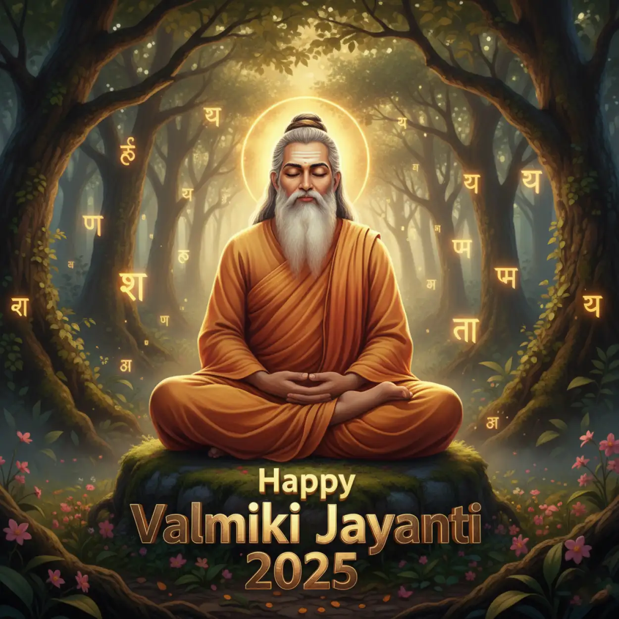 Free Download Valmiki Jayanti 2025 Status For Facebook - High Quality Happy Valmiki Jayanti 2025 Background