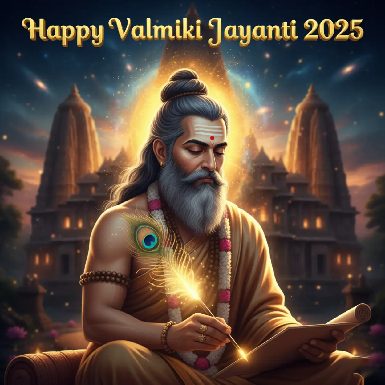 Free Download Valmiki Jayanti 2025 Status For Whatsapp - High Quality Happy Valmiki Jayanti 2025 Background