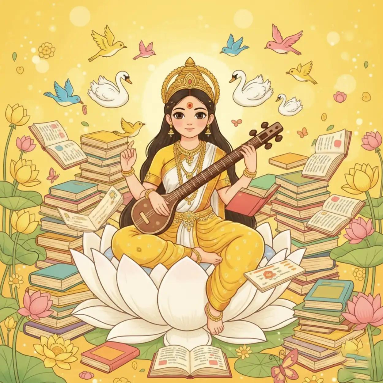 vasant panchami background for coaching institute