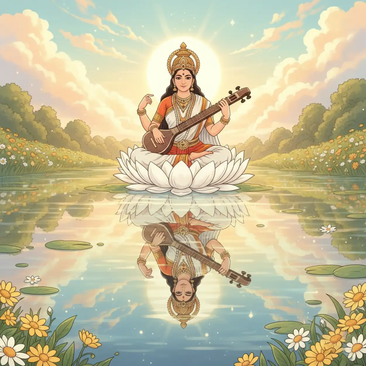 vasant panchami background royalty free