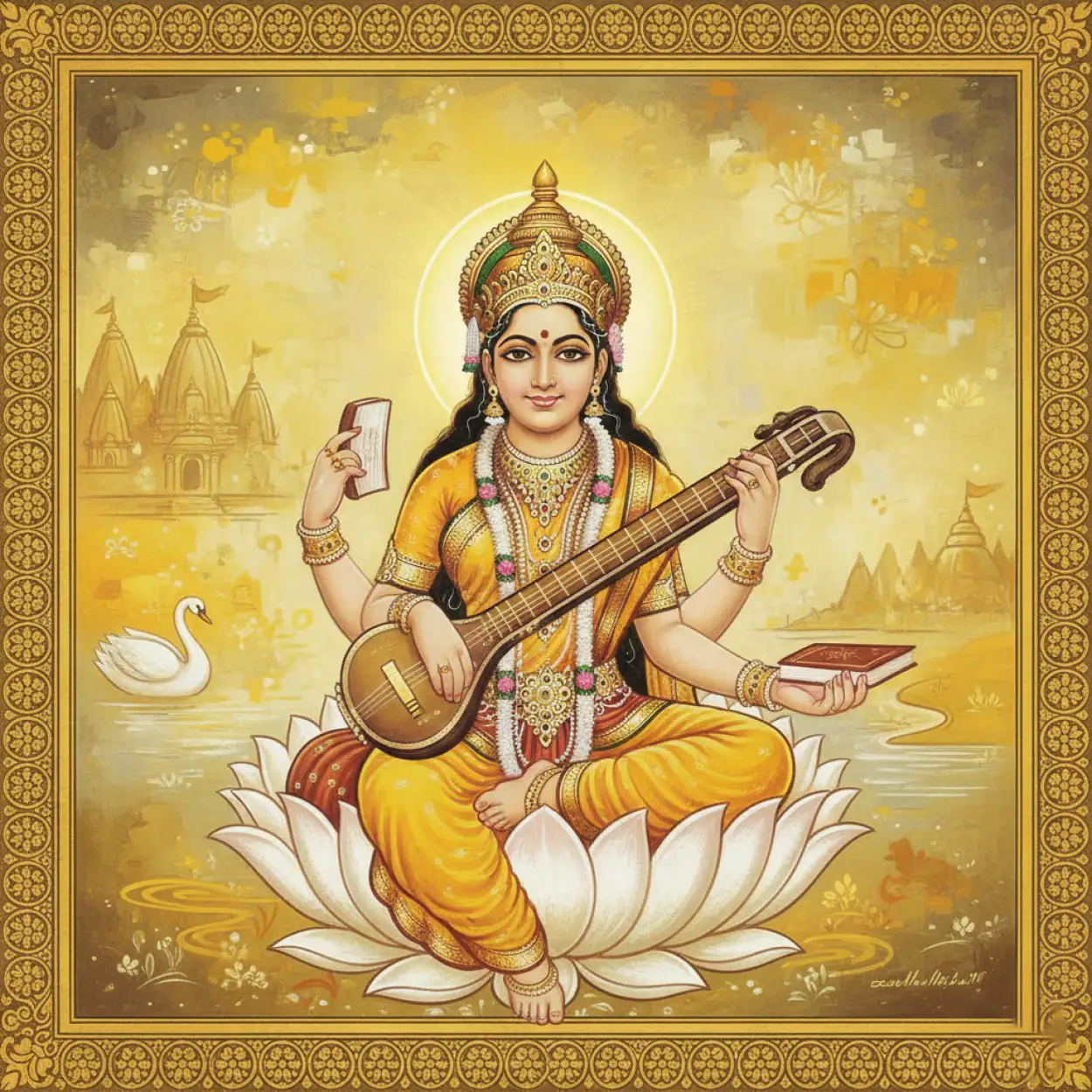 vasant panchami background social media post