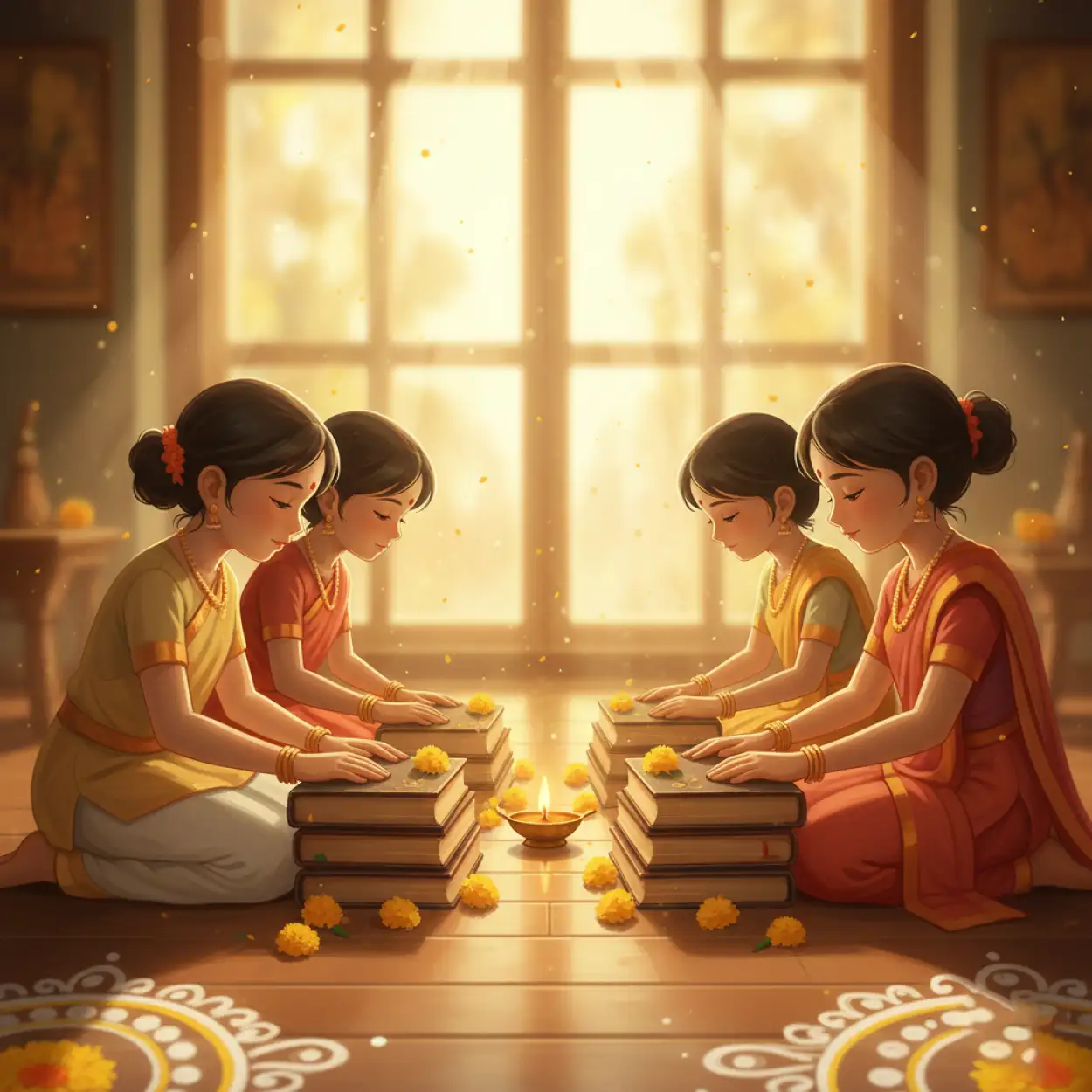 vasant panchami background traditional